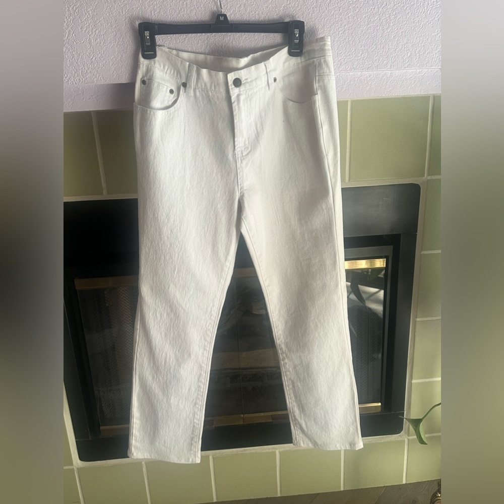 Diane Gilman DG2 white jeans (10 PETITE) via